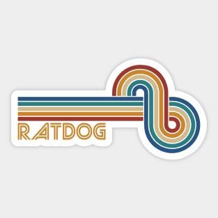 Ratdog Musical Note Sticker